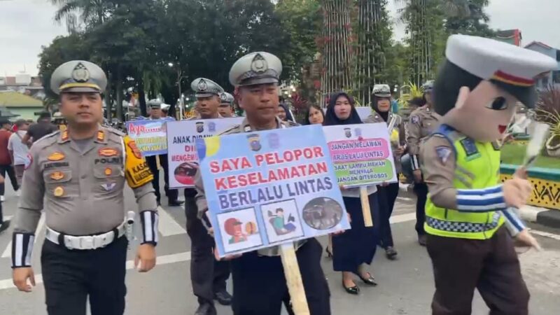 Kasat Lantas Binjai AKP Syamsul Arifin Batubara Pimpin Langsung Acara Car Freeday
