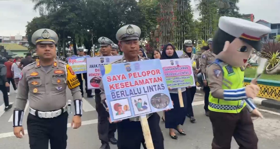 Kasat Lantas Binjai AKP Syamsul Arifin Batubara Pimpin Langsung Acara Car Freeday