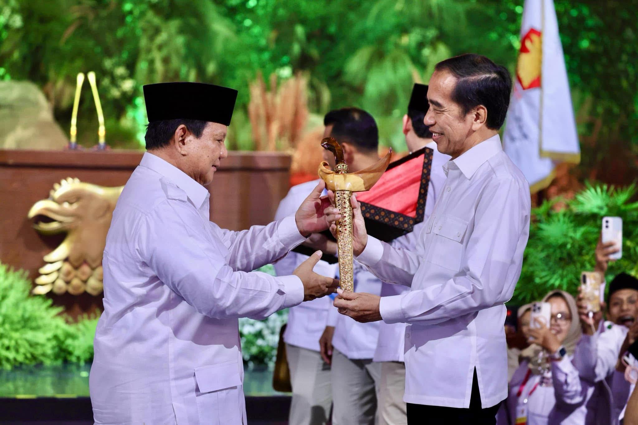 Presiden Prabowo Subianto Berterima kasih Banget kepada Presiden RI ke-7 Joko Widodo