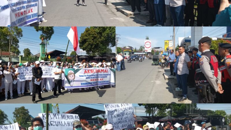 DPRD Dairi Siap Kawal Nasib 160 THL Nakes yang Di-PHK, Massa Sampaikan 7 Tuntutan