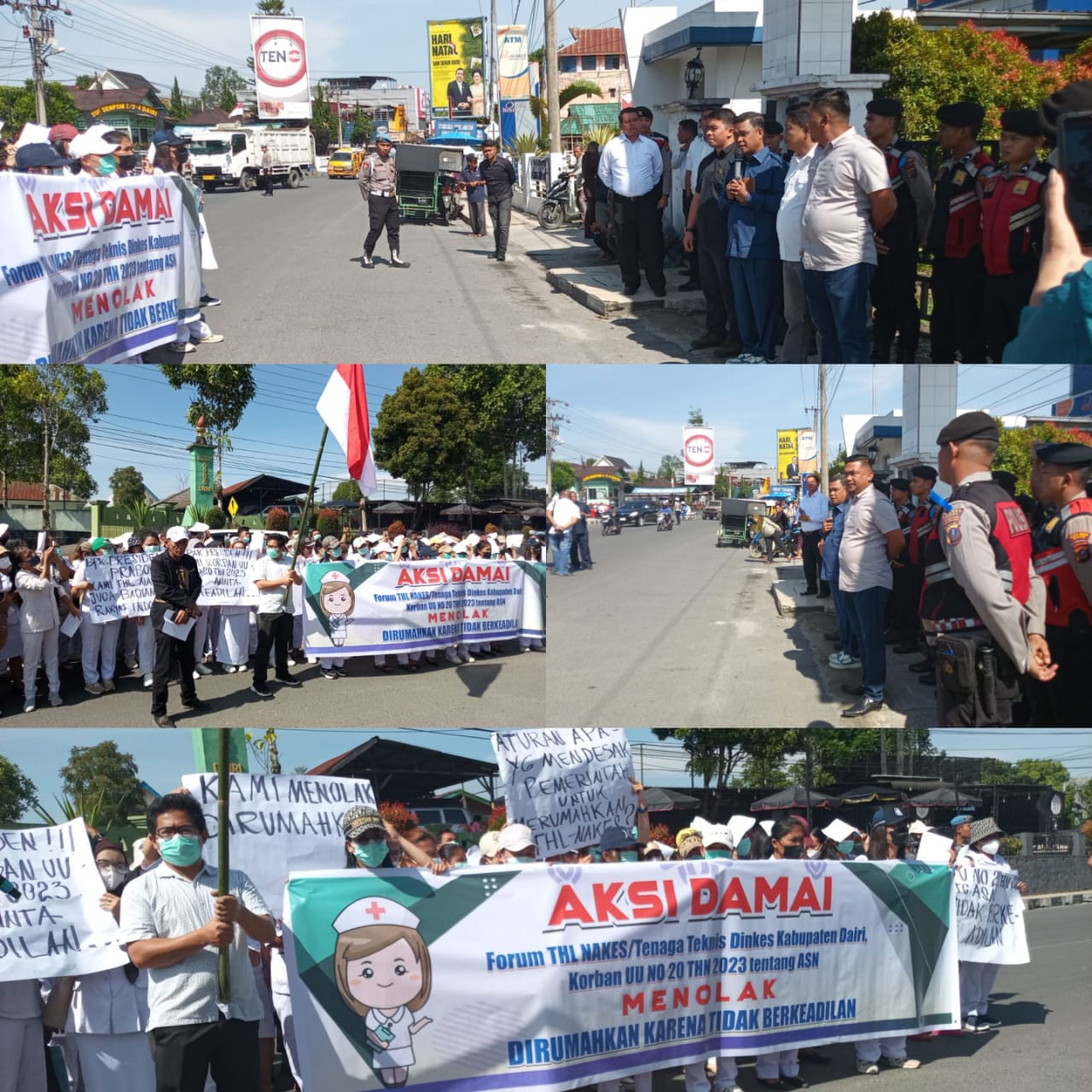 DPRD Dairi Siap Kawal Nasib 160 THL Nakes yang Di-PHK, Massa Sampaikan 7 Tuntutan