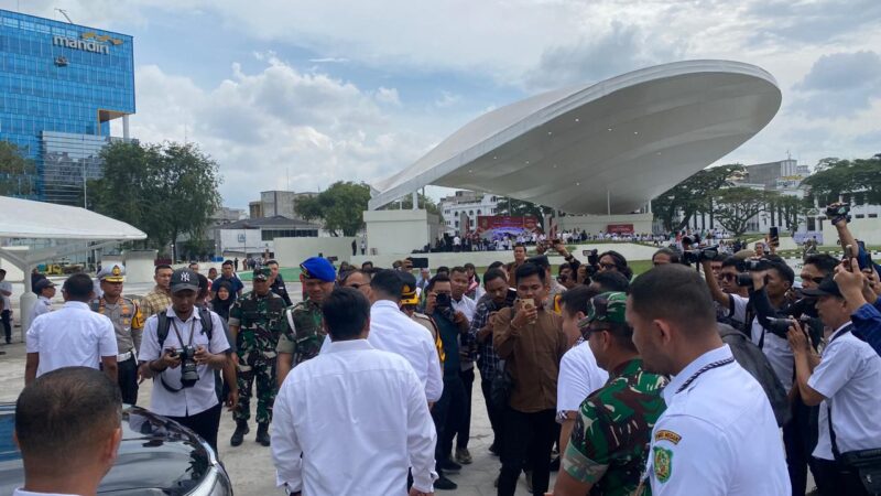*Dandenpom I/5 Medan Hadiri Undangan Peresmian Revitalisasi Lapangan Merdeka*