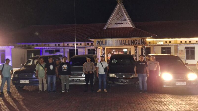 Polres Simalungun Tunjukkan Dedikasi Tinggi, Ungkap Kasus Penipuan dan Penggelapan Sita 4 Unit Mobil