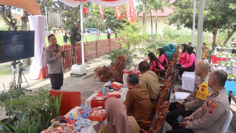 Polresta Deli Serdang ikuti zoom meeting Launching serentak Penguatan Program Pekarangan Pangan Lestari (P2L)