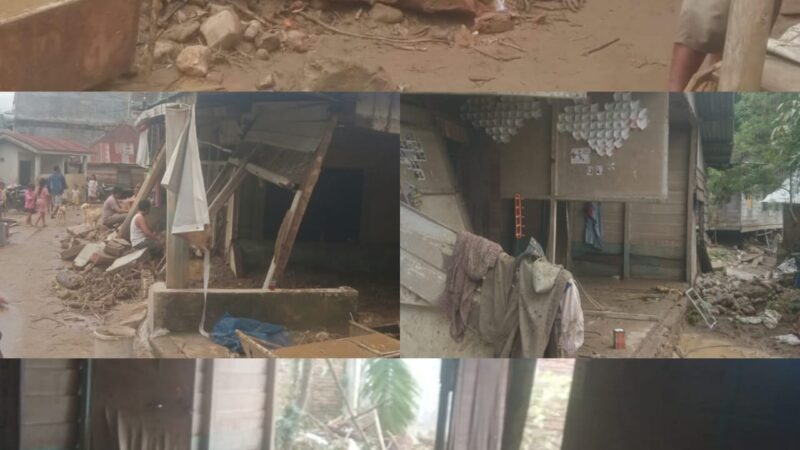 Banjir Bandang Terjang Tanah Pinem, Puluhan Keluarga Terdampak dan 4 Keluarga Kehilangan Tempat Tinggal