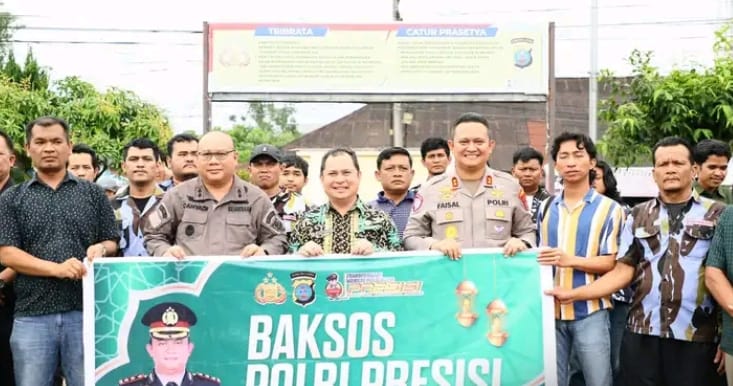 Sambut Bulan Ramadhan, Sekda. Kapolres dan Kajari Dairi mengikuti Gelar Baksos Polri Presisi bersama Mahasiswa dan OKP