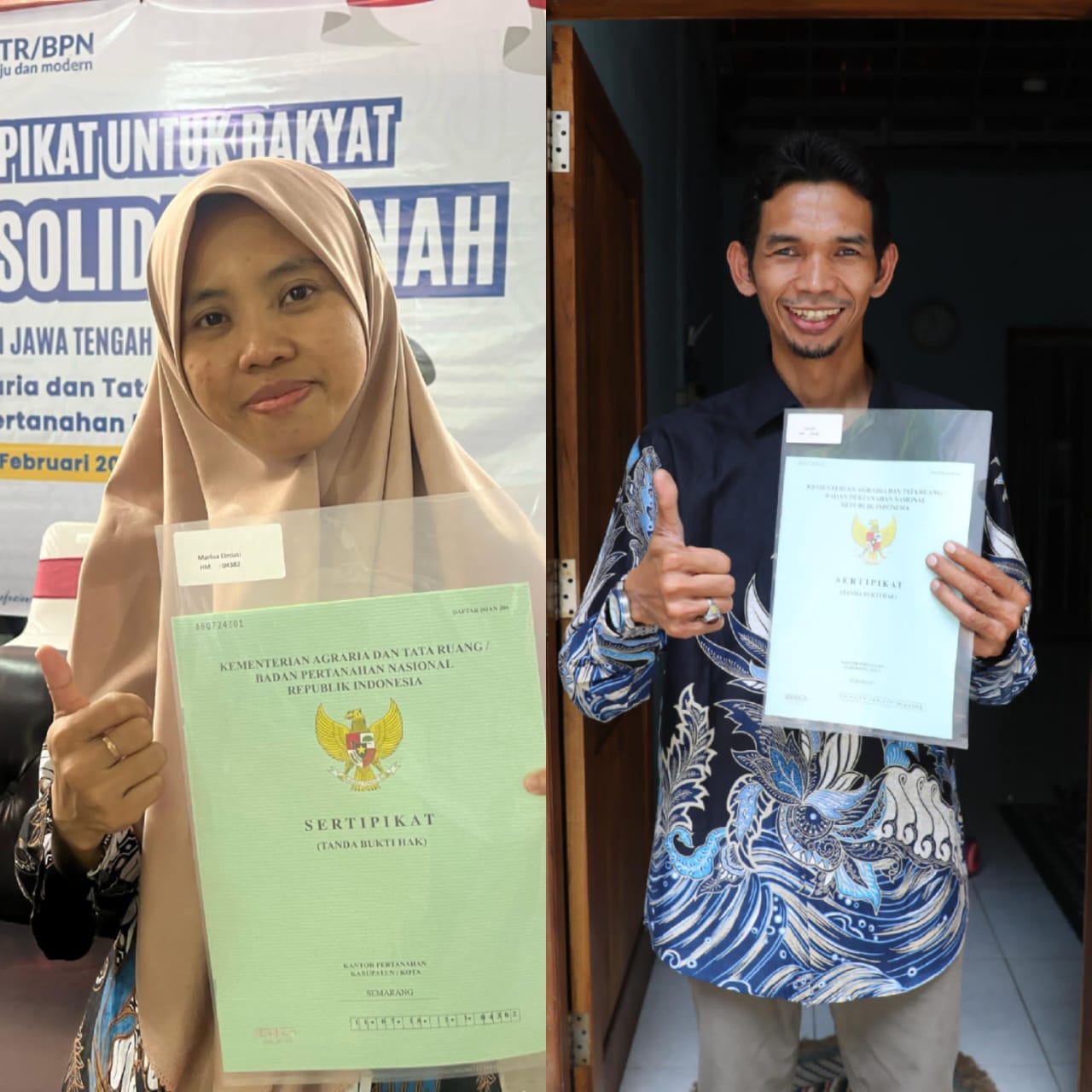 Sertipikat Hasil Konsolidasi Tanah Buat Warga Kabupaten Semarang Terbantu dalam Aspek Ekonomi dan Kurangi Kesenjangan Sosial