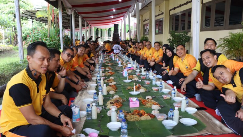 Polrestabes Medan Olahraga Bersama dan Punggahan Menyambut Ramadhan