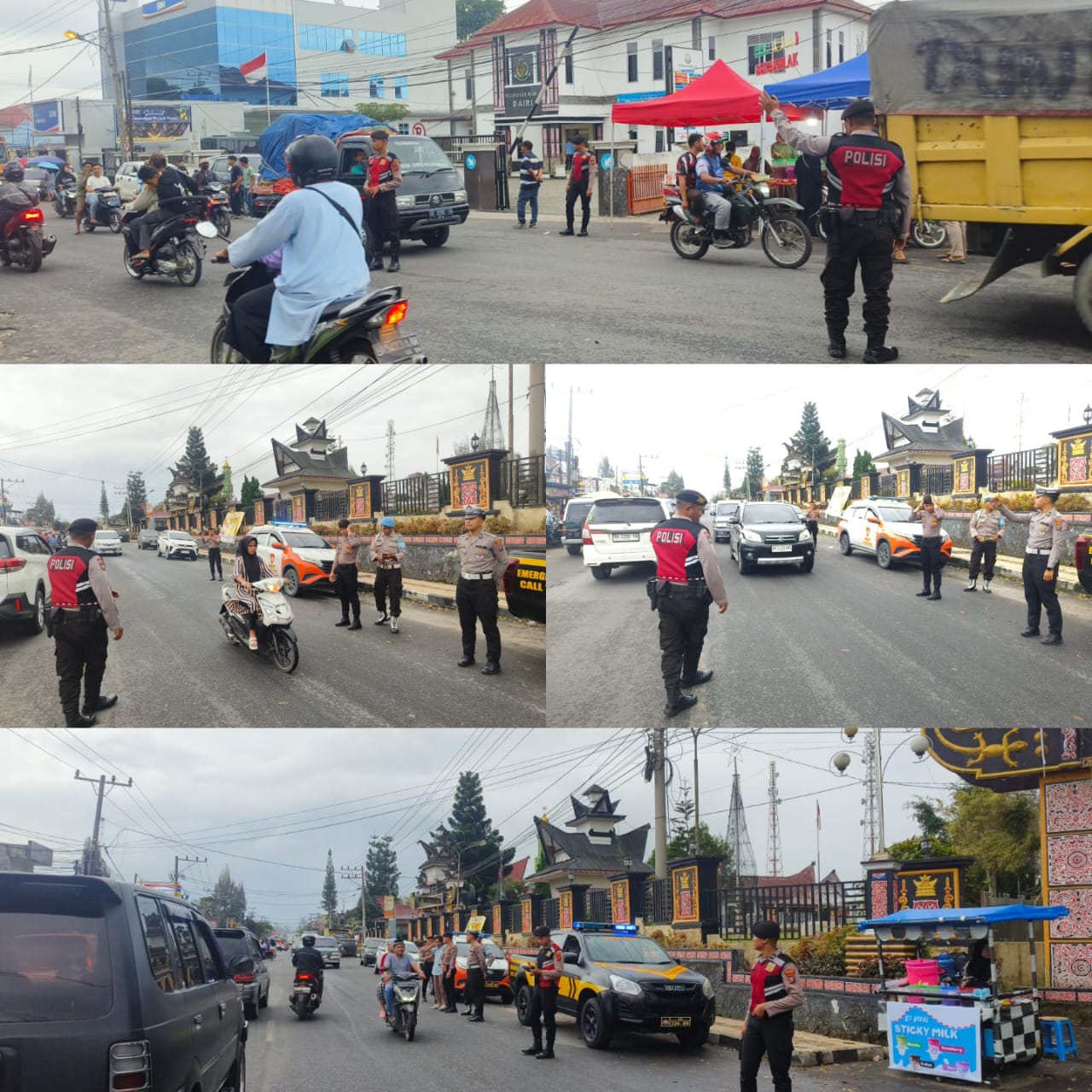 Polres Dairi Gelar Patroli Jelang Berbuka, Pastikan Keamanan Warga Saat Berbelanja Takjil