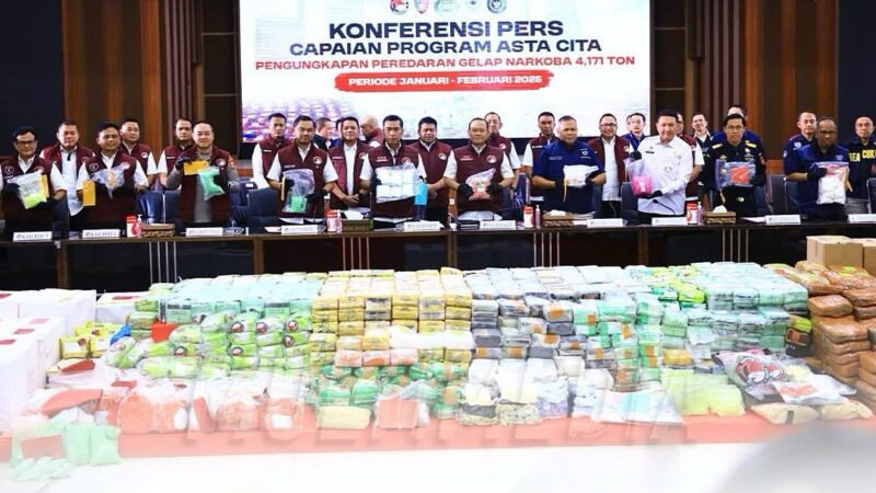 Dittipidnarkoba Bareskrim Polri mengungkap 6.881 kasus narkoba periode Januari hingga Februari 2025