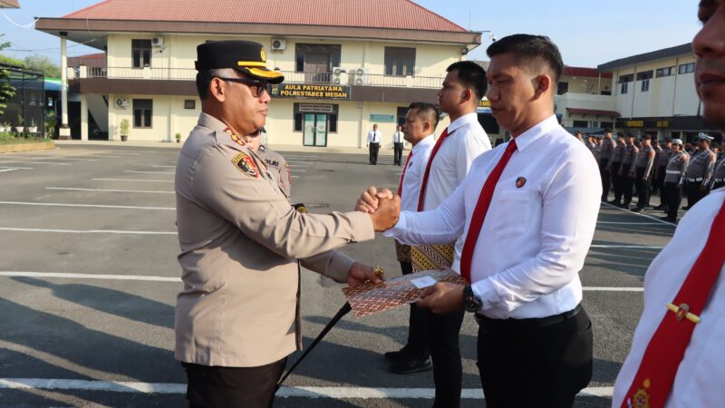 Ungkap Kasus Besar & Jadi Perhatian Publik, 56 Personel Polrestabes Medan Direward