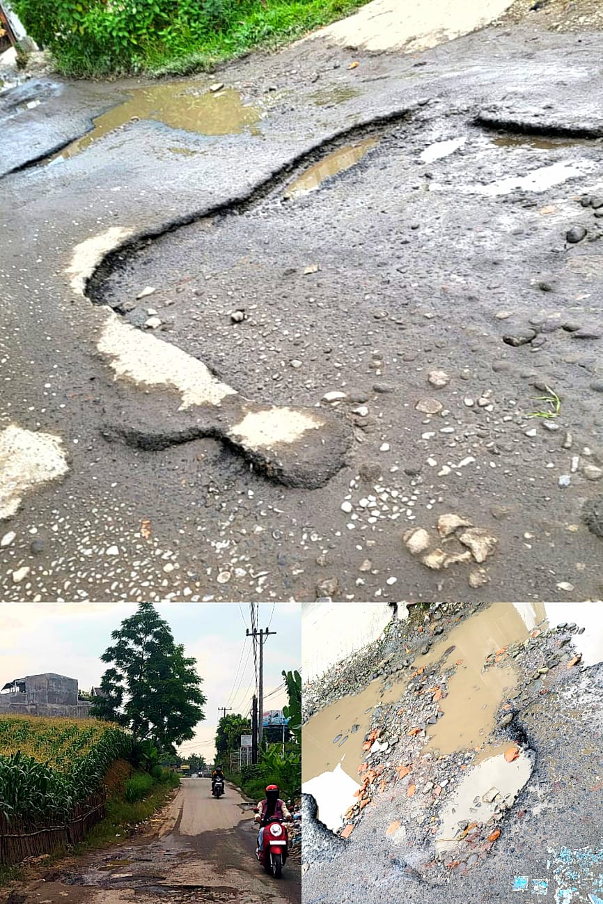 Warga Desak Bupati Deli Serdang Perbaiki Jalan Rusak di Desa Tanjung Anom Jalan HM Puna Sembiring