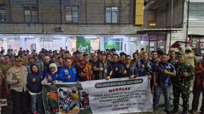 Cegah Bentrokan di Bulan Ramadan, Kapolrestabes Bersama Walikota Medan Pimpin Apel dan Patroli Satgas Anti Tawuran