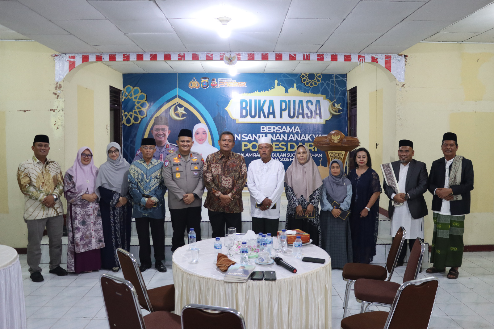 Kapolres Dairi Gelar Buka Puasa Bersama, Santuni Anak Yatim dan Beri Tali Asih kepada Purnawirawan serta Warakawuri